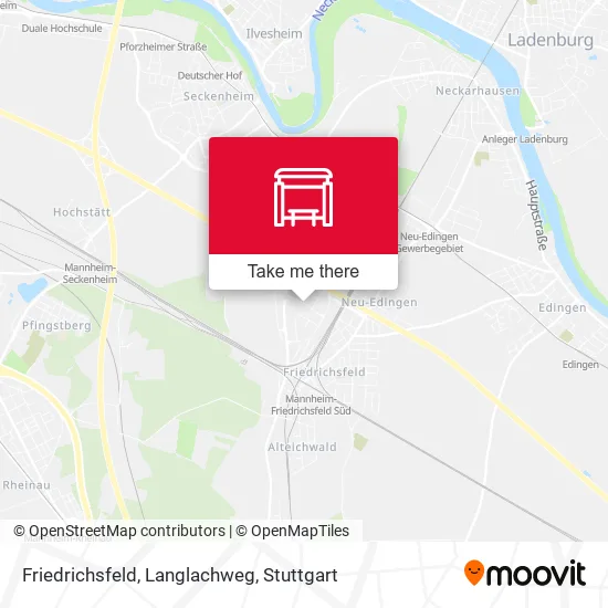 Карта Friedrichsfeld, Langlachweg