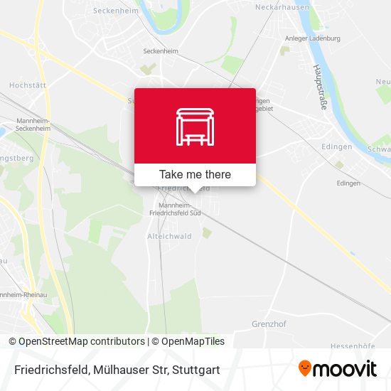 Карта Friedrichsfeld, Mülhauser Str