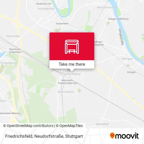 Карта Friedrichsfeld, Neudorfstraße