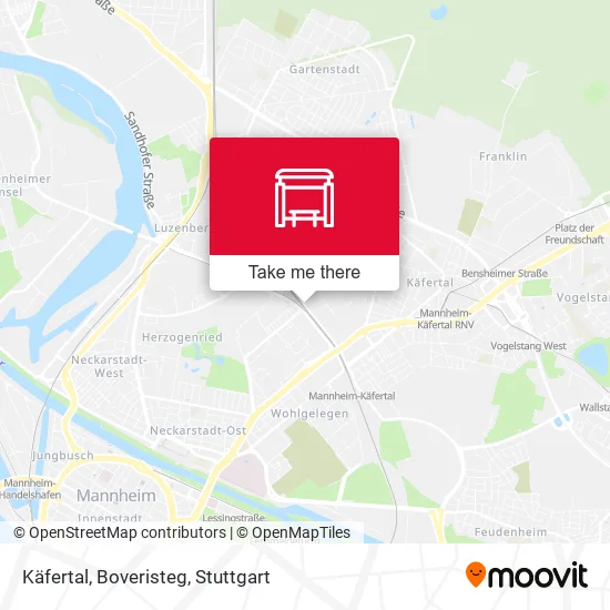 Карта Käfertal, Boveristeg