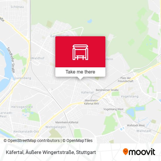 Käfertal, Äußere Wingertstraße map