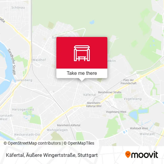 Карта Käfertal, Äußere Wingertstraße