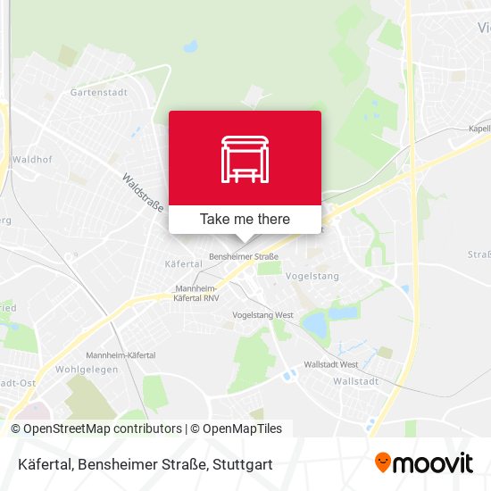 Käfertal, Bensheimer Straße map