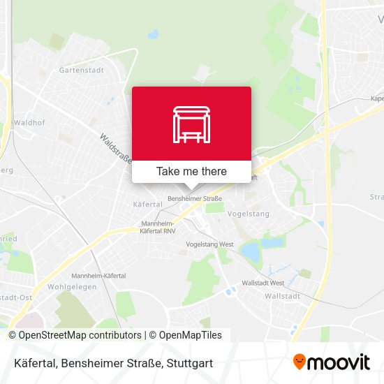 Käfertal, Bensheimer Straße map