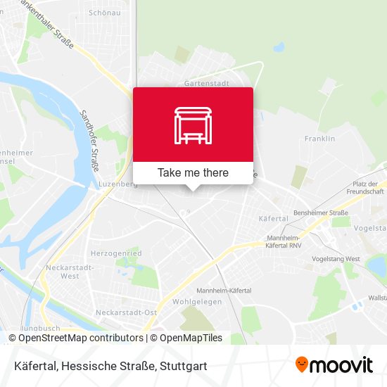Käfertal, Hessische Straße map
