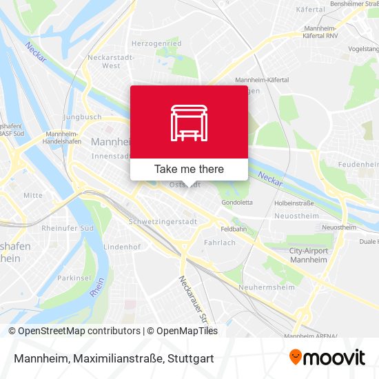 Mannheim, Maximilianstraße map