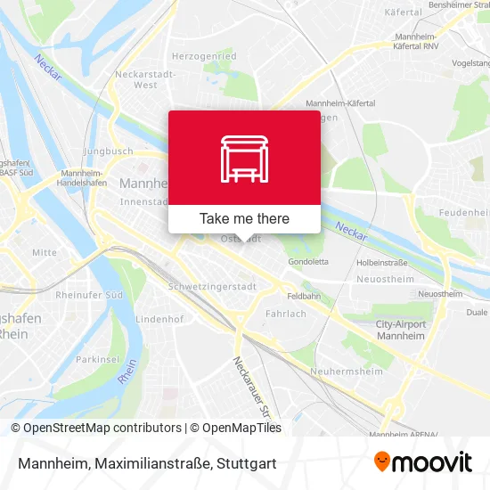 Карта Mannheim, Maximilianstraße