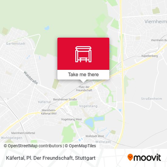 Käfertal, Pl. Der Freundschaft map