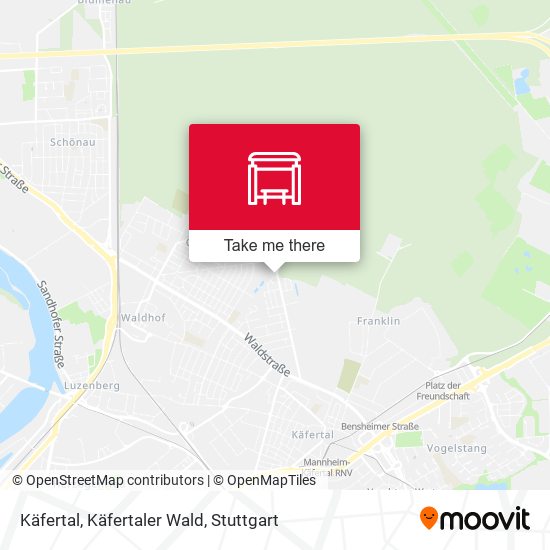 Käfertal, Käfertaler Wald map