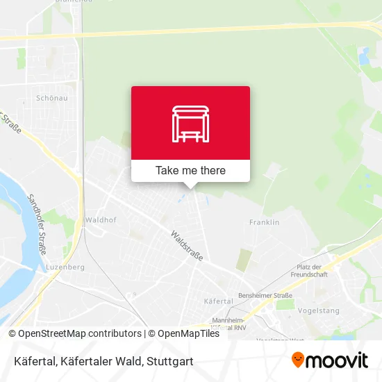 Карта Käfertal, Käfertaler Wald