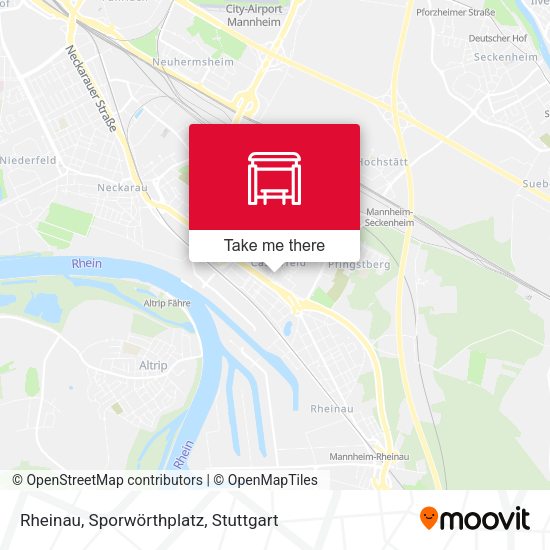 Rheinau, Sporwörthplatz map