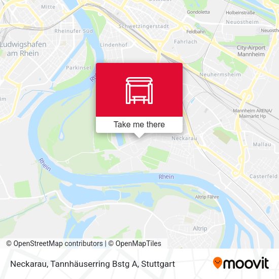 Neckarau, Tannhäuserring Bstg A map
