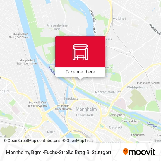 Карта Mannheim, Bgm.-Fuchs-Straße Bstg B