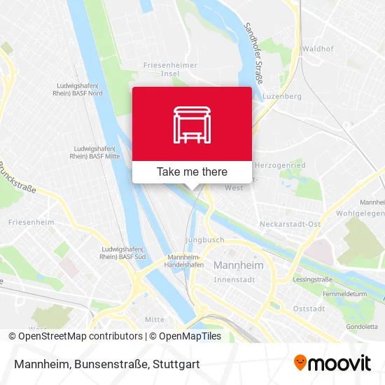 Карта Mannheim, Bunsenstraße