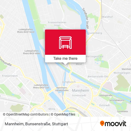 Карта Mannheim, Bunsenstraße