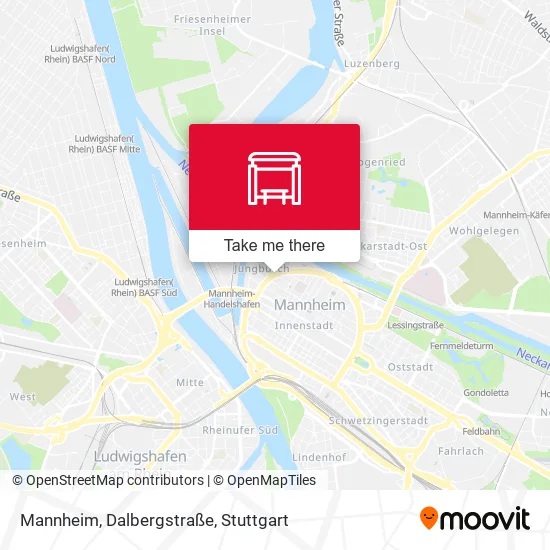 Карта Mannheim, Dalbergstraße