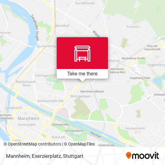 Карта Mannheim, Exerzierplatz
