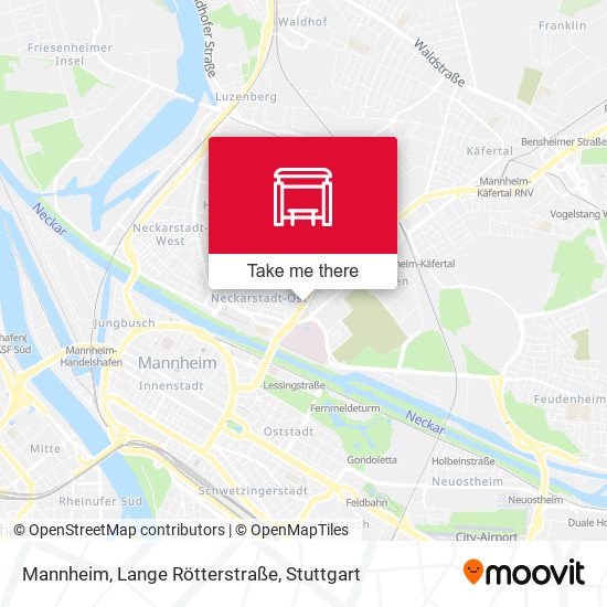 Mannheim, Lange Rötterstraße map