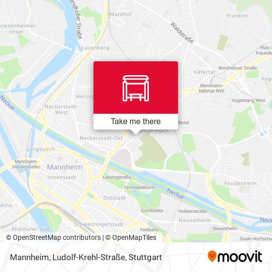Mannheim, Ludolf-Krehl-Straße map