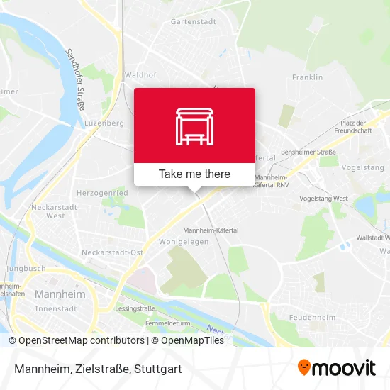 Карта Mannheim, Zielstraße