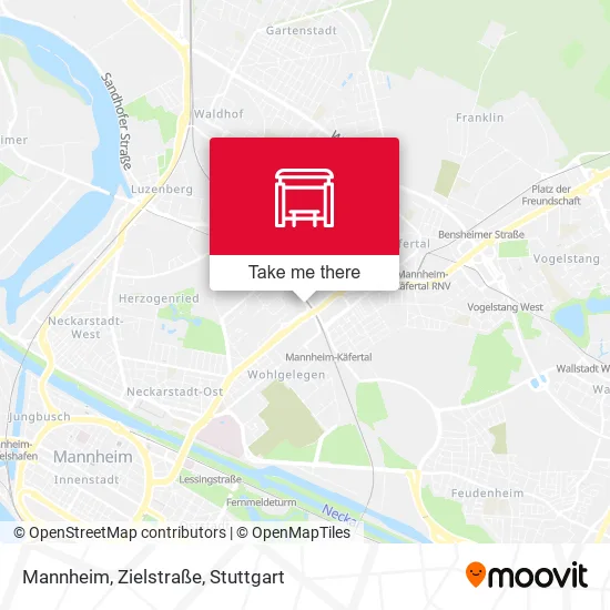 Карта Mannheim, Zielstraße