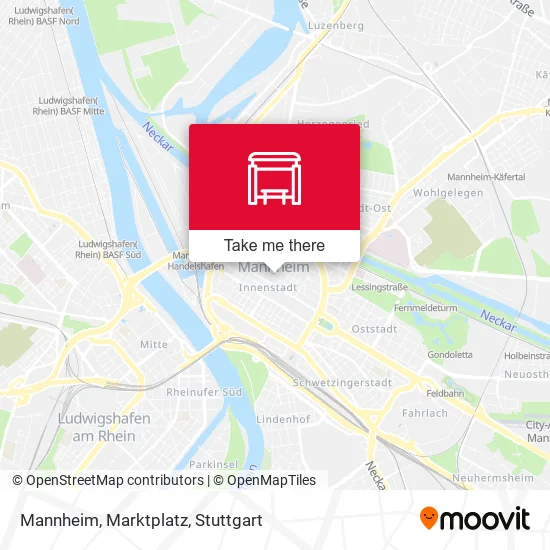 Карта Mannheim, Marktplatz