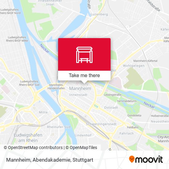 Mannheim, Abendakademie map