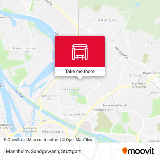 Mannheim, Sandgewann map