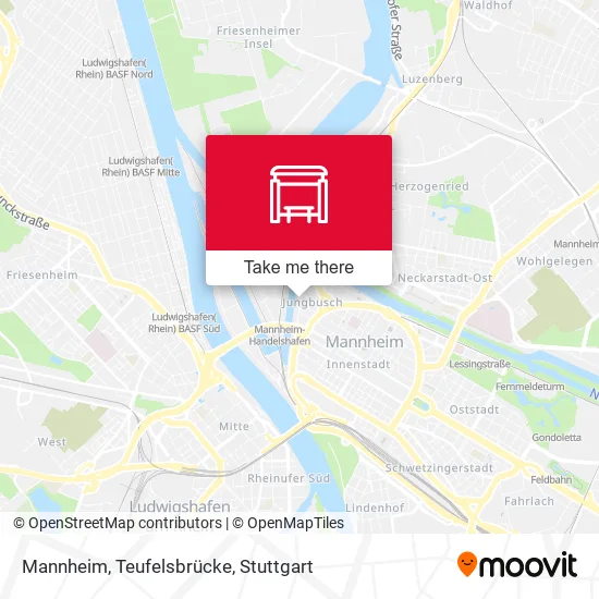 Карта Mannheim, Teufelsbrücke