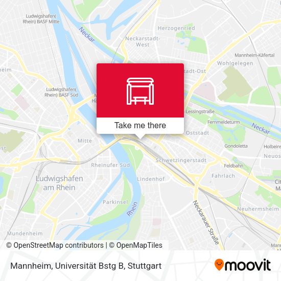 Карта Mannheim, Universität Bstg B