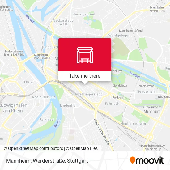 Карта Mannheim, Werderstraße