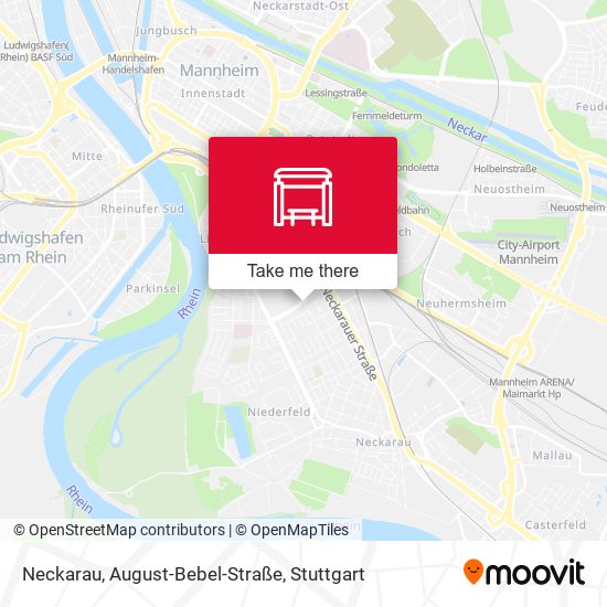 Neckarau, August-Bebel-Straße map