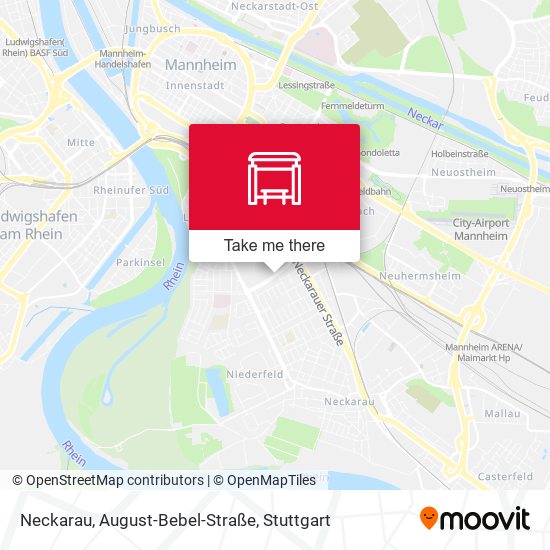 Neckarau, August-Bebel-Straße map