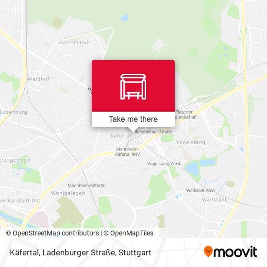 Käfertal, Ladenburger Straße map