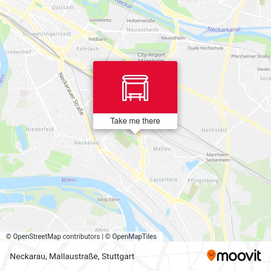 Карта Neckarau, Mallaustraße