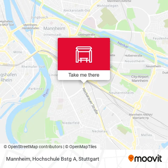 Карта Mannheim, Hochschule Bstg A