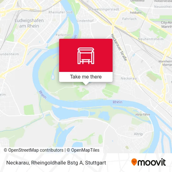 Карта Neckarau, Rheingoldhalle Bstg A