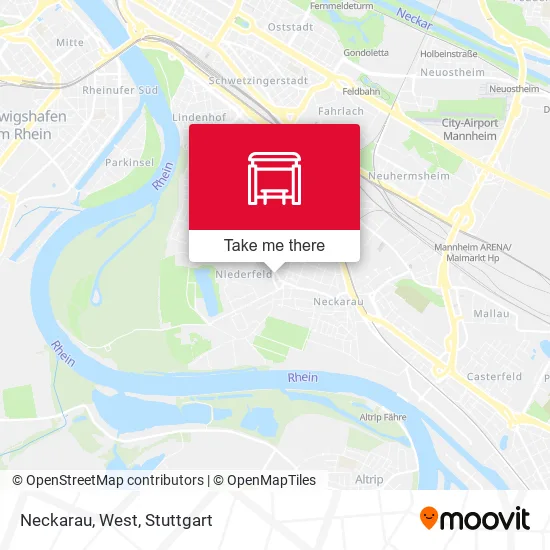 Карта Neckarau, West