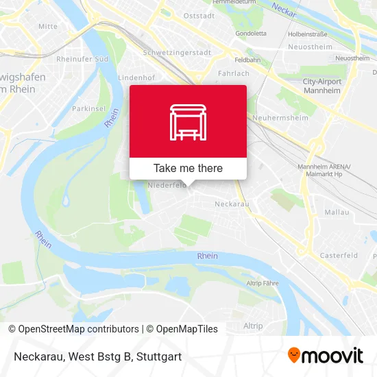 Карта Neckarau, West Bstg B