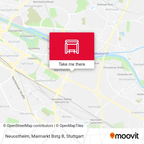 Карта Neuostheim, Maimarkt Bstg B