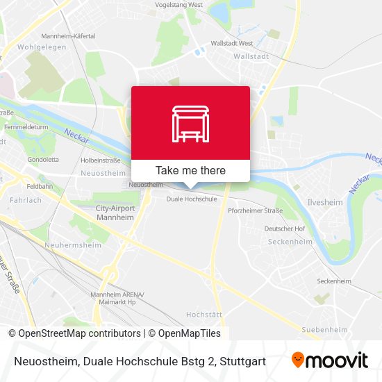 Neuostheim, Duale Hochschule Bstg 2 map