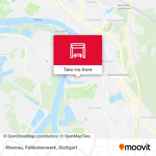 Карта Rheinau, Faltkistenwerk