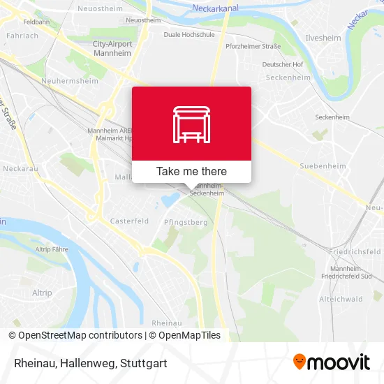 Карта Rheinau, Hallenweg