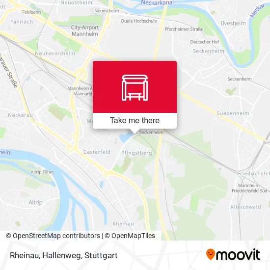 Карта Rheinau, Hallenweg