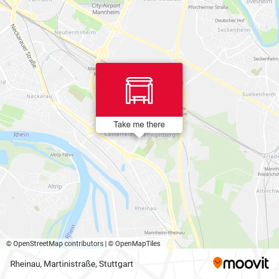 Карта Rheinau, Martinistraße