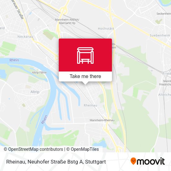 Rheinau, Neuhofer Straße Bstg A map