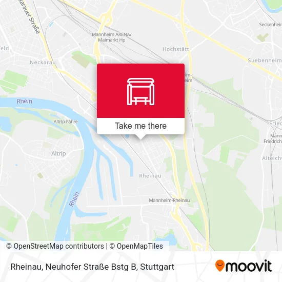 Карта Rheinau, Neuhofer Straße Bstg B