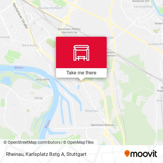 Rheinau, Karlsplatz Bstg A map