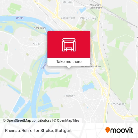 Карта Rheinau, Ruhrorter Straße