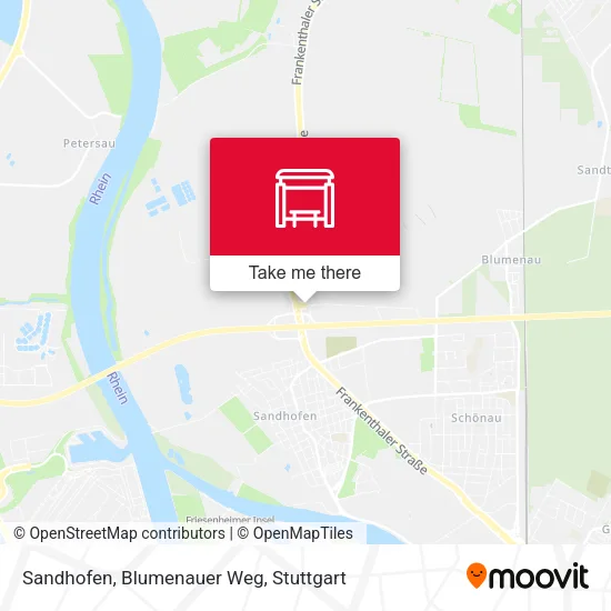Карта Sandhofen, Blumenauer Weg